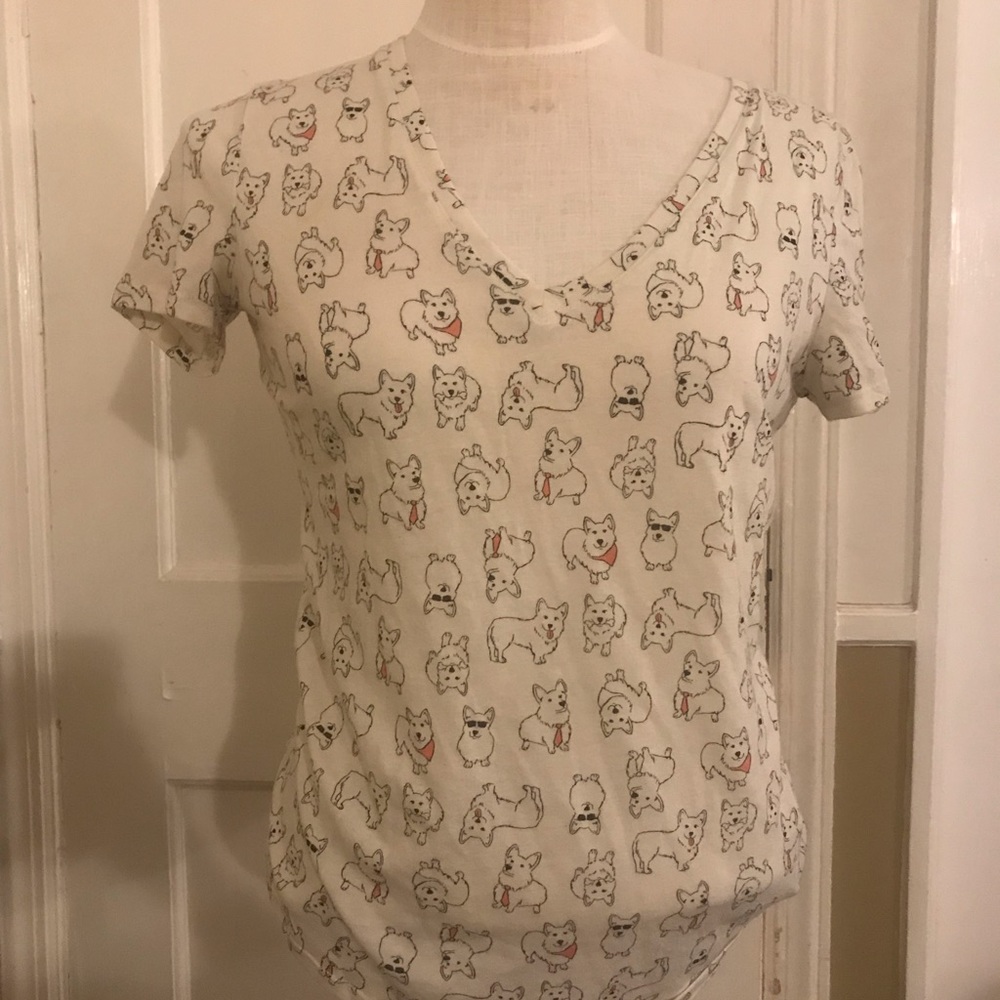 Urban outfitters | corgi print t-shirt | medium
